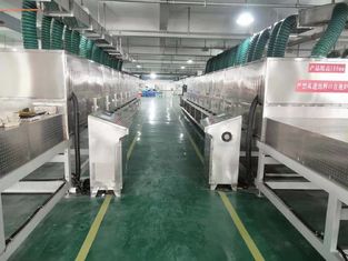 Secador de vácuo de microondas de 9 etapas para embalagens industriais