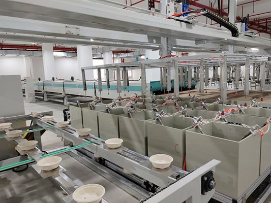 High-Speed Spin Coating Production Line for Pulp Mold Waterproofing, Oilproofing,Stickproofing | Tailored Configuration