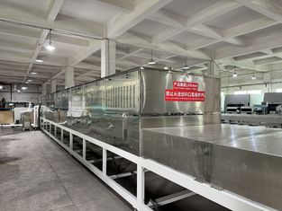 Sistema de esterilização e secagem de microondas de qualidade alimentar, preservando nutrientes e aumentando a vida útil