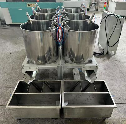 Sistema Rotativo de Revestimento de 6 Posições de Precisão para Embalagens de Alimentos de Polpa Moldada - Controle Uniforme da Espessura do Filme