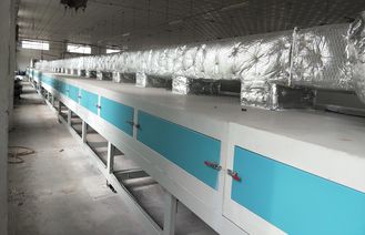 Linha de secagem de gás natural de 28 m de carga pesada de 24 kW para pacotes de moldagem de celulose