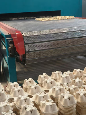 Forno de secagem a gás natural de dois andares de alta capacidade para moldagem industrial de celulose