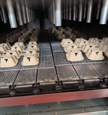 Forno de secagem a gás natural de dois andares de alta capacidade para moldagem industrial de celulose