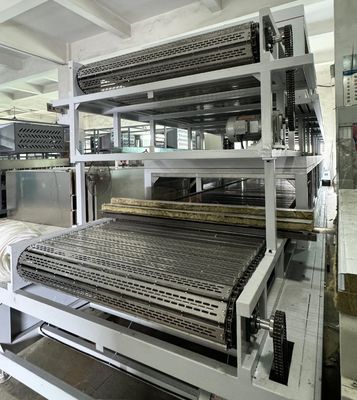 Forno de secagem a gás natural de dois andares de alta capacidade para moldagem industrial de celulose