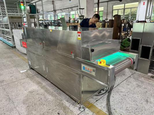 Túnel de esterilização de LED UV sem mercúrio para linhas de embalagem de alimentos