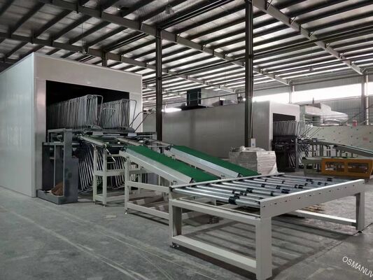 Linha de secagem por ar quente de tipo dobrado para produtos revestidos
