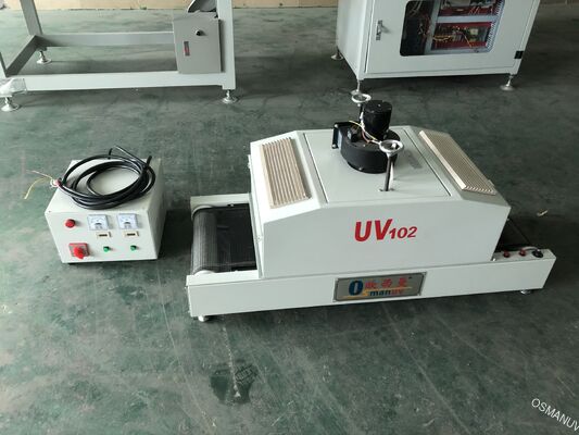 MÁQUINA DE CURA UV DE BANCADA E CONVEYOR MULTIUSO - LARGURA DE CORREIA E ALTURA DA LÂMPADA PERSONALIZÁVEIS