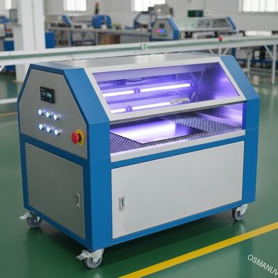 Economia de energia Três lâmpadas Máquina de cura UV 5-20m por Min Máquina de LED UV de folha de metal
