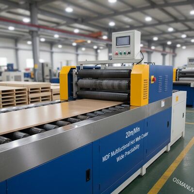 do Coater quente multifuncional do rolo do derretimento do MDF 20m/Min exequibilidade larga