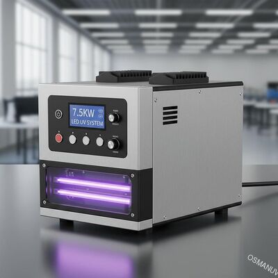 7.5KW conduziu sistemas de cura uv para o revestimento imprimindo, uv e máquina da cura