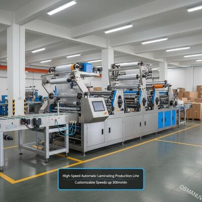 Linha de Produção Automática de Laminação de Alta Velocidade para Embalagens Flexíveis | Velocidades personalizáveis de até 300m/min