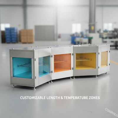 Linha de secagem por ar quente de tipo dobrado para produtos revestidos