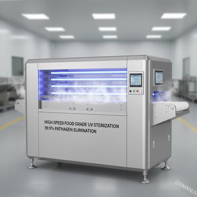 Máquina de Esterilização UV de Alta Velocidade para Alimentos para Eliminação de 99,9% de Patógenos