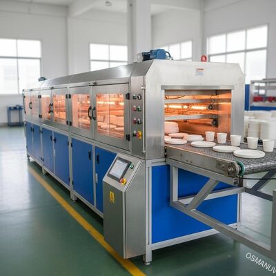 Máquina de Secagem por Infravermelho para Moldagem de Polpa de Bagaço - Sistema de Secagem Rápida de 2,2 Metros para Produção Sustentável de Artigos de Mesa