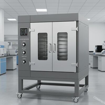 Forno industrial com distribuição de temperatura uniforme e construção pesada para eletrônicos e farmacêuticos