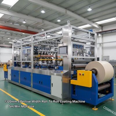 rolo eficaz da largura de 1320mm para rolar o uso do MDF da máquina de revestimento 5m/Min