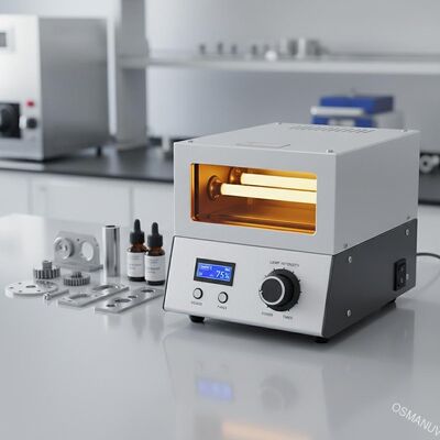 Benchtop 102 Máquina de Curagem UV para revestimentos à base de óleo Largura compacta de 350 mm com intensidade de lâmpada personalizável para laboratório e produção em pequenos lotes
