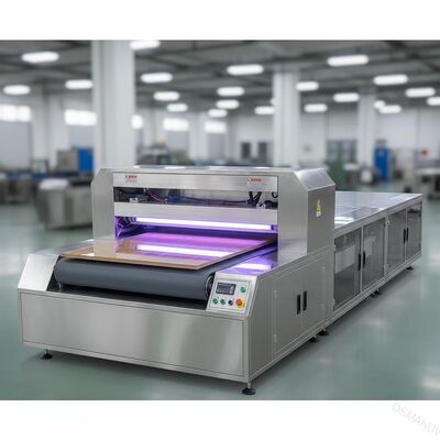 Máquina de cura UV de lâmpada dupla de acabamento brilhante para placas de mobiliário de madeira Linha de pintura - largura personalizável