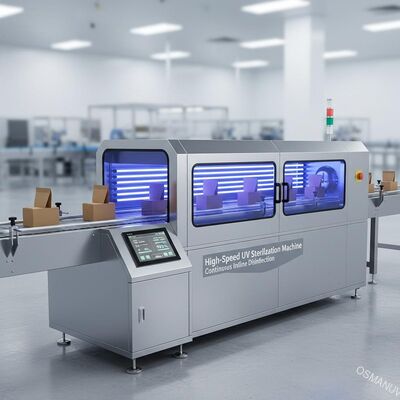Máquina de Esterilização UV de Alta Velocidade para Embalagens de Alimentos | Desinfecção Contínua em Linha