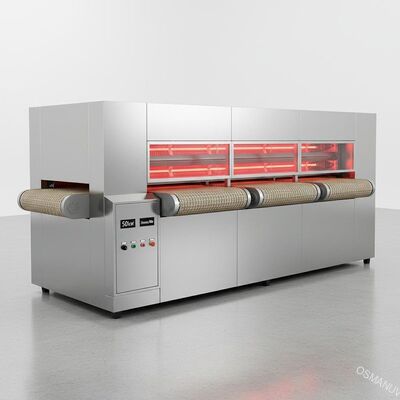 50kw máquina de secagem infravermelha de aço inoxidável 3sheets/Min