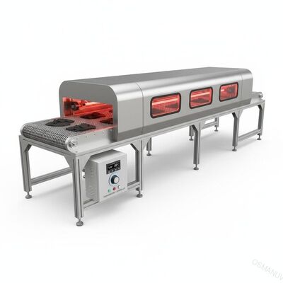 Controlador de temperatura infravermelho do sistema da correia transportadora de máquina de secagem de quartzo