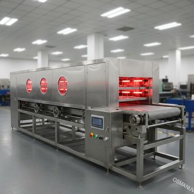 Máquina de secagem infravermelha de aço inoxidável 1320mm de sistema de transmissão