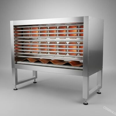Cartão de aço inoxidável mais seco infravermelho do gás da energia calorífica do tubo da lâmpada da máquina