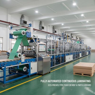 Linha de Produção de Laminação Contínua Totalmente Automatizada para Filme de PVC Ecológico | Projetada para MDF e Aglomerado