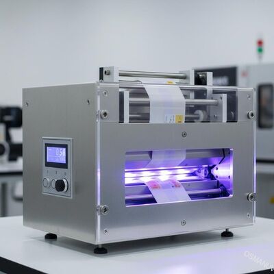 Superfície autoadesiva da etiqueta que imprime a tinta UV ou para envernizar a irradiação clara violeta UV que cura a máquina