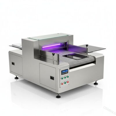 Filme de cura uv de aço inoxidável do PVC do papel de máquina da correia transportadora, acrílico e a outra máquina de cura UV prolongada plana