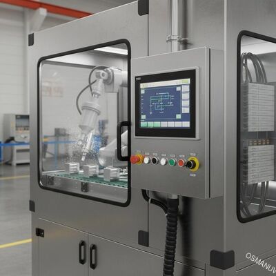 Sistema de controlo HMI PLC Máquina de revestimento por pulverização industrial