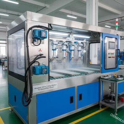 Máquina de revestimento do pulverizador do servo motor de Mitsubishi para o painel de fibras do cimento