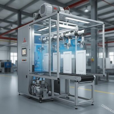 O servo motor de 60KW Mitsubishi pulveriza o equipamento do revestimento para o painel da porta