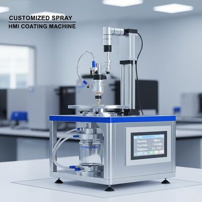 Distância personalizada 1000ml/Min 0.1-3mm da máquina de revestimento 200mm do pulverizador HMI