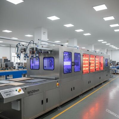 Minuto infravermelho UV de fábrica de máquina de secagem W920mm da máquina de revestimento do pulverizador 5m que nivela o ponto técnico