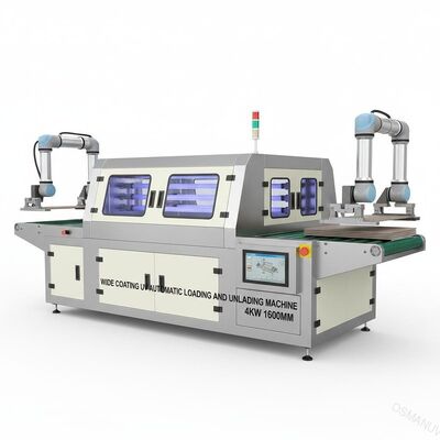 Máquina automática uv de revestimento larga 4KW 1600mm da carga e do descarregamento