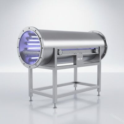 Máquina de aço inoxidável 1m/Min da irradiação UV de onda clara do tubo do Sus 304