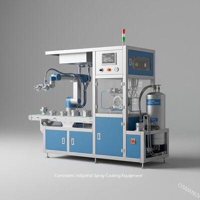 Equipamento de revestimento por pulverização industrial consistente com uma eficiência de revestimento ≥ 90%