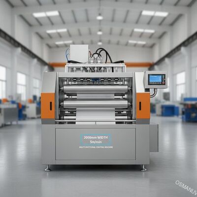 largura 5m/Min Multifunctional Coating Machine de 2000mm 3 rolos