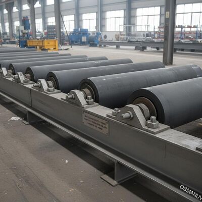 Largura máxima de revestimento 1000 mm Rolos transportadores pesados com diâmetro 200-400 mm
