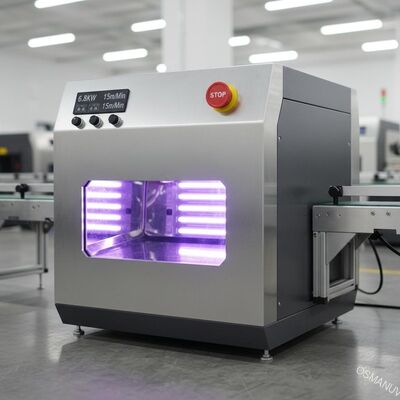 Máquina de cura UV de 6.8KW 15m/Min Stop Switch Reflective/sistema de cura conduzido uv