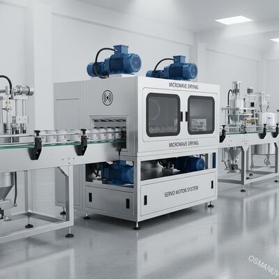 Linha de produção de secagem por microondas de tinta à base de água Servo motor