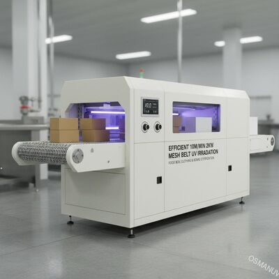 Eficiente 10m/min 2kw cinto de malha máquina de irradiação uv computador branco para caixa de alimentos ou roupas ou placa
