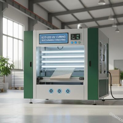 Máquina de cura UV LED ECO para acabamento sustentável de materiais de construção