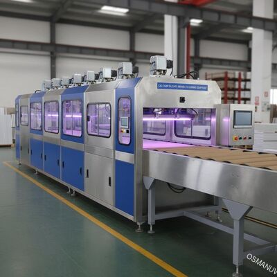 Equipamento de cura UV 3 da placa do silicato do cálcio - 10m/min