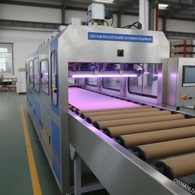 Equipamento de cura UV 3 da placa do silicato do cálcio - 10m/min