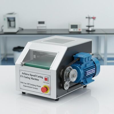 Alcançar a velocidade de cura máquina de cura UV com o nosso 1HP Desheng Motor Transmissão Sistema 5-20m / min velocidade