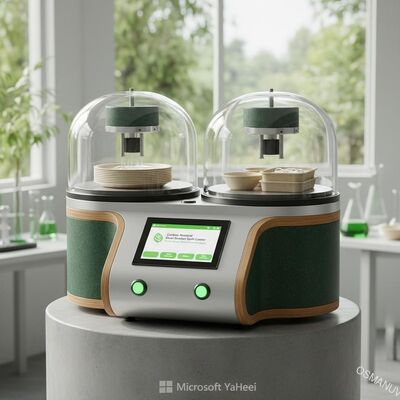 Protótipo de revestimento de rotação de duas estações neutro em carbono para louça de base vegetal - Solução neutra em carbono para pratos, tigelas e bandejas de carne