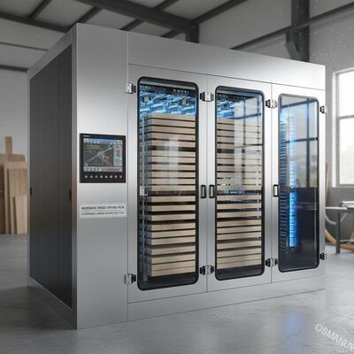 Forno de secagem de madeira por micro-ondas para painéis e tábuas de móveis - Solução personalizada para secagem de madeira serrada