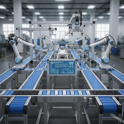 Linha de produção de correia transportadora personalizável de alta eficiência para automação industrial